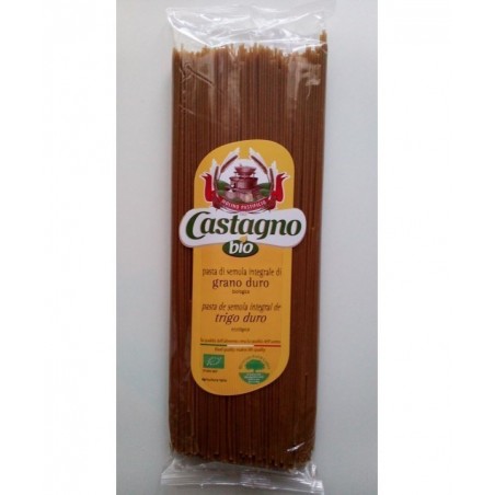 ESPAGUETIS DE SEMOLA INTEGRAL DE TRIGO DURO 500 gr ( CASTAGNO )