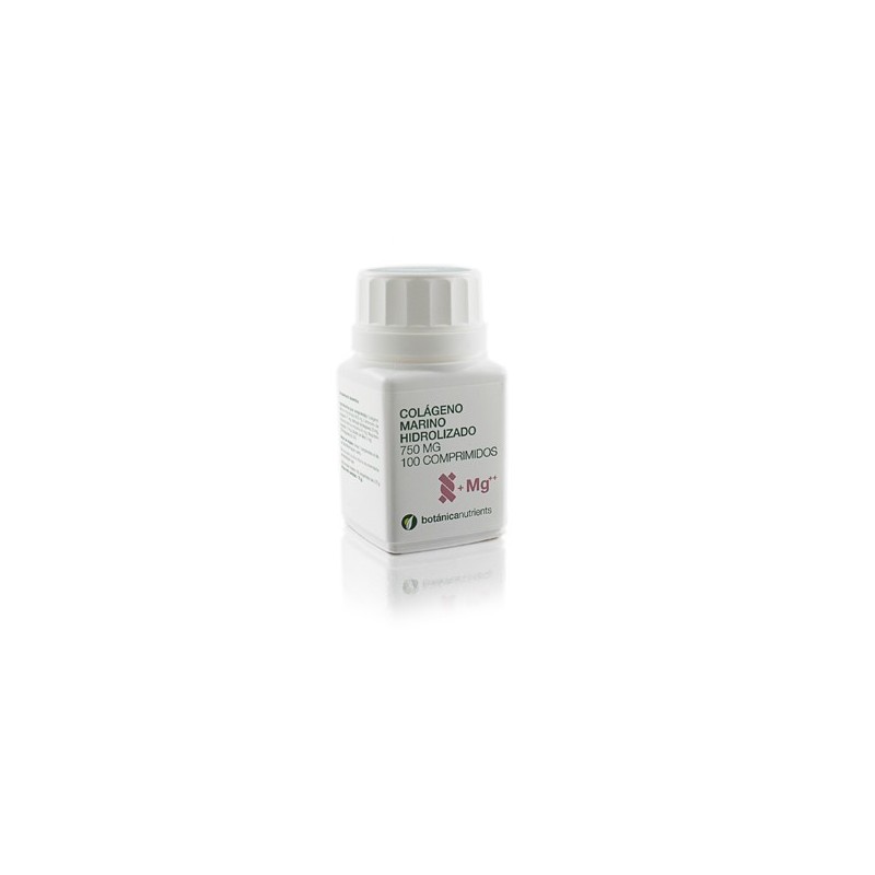 Colàgeno Marino Hidrolizado con Magnesio 750 mg · 100 COMPRIMIDOS ·Botanica nutrients