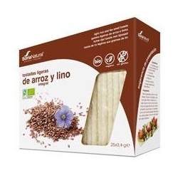 TOSTADAS LIGERAS DE ARROZ Y LINO INTEGRAL · SORIA NATURAL