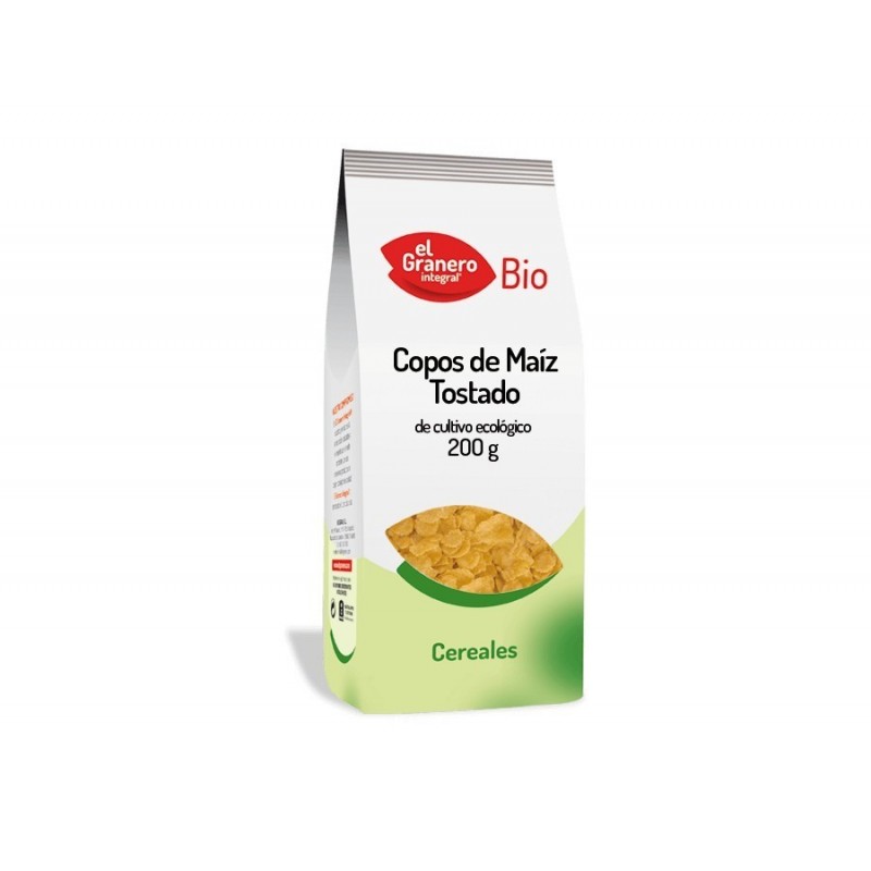 Copos de Maíz Tostado Bio · 200 g · EL GRANERO