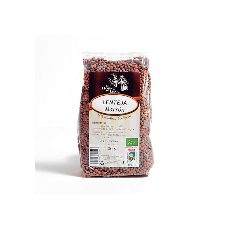 Lenteja Marron Ecologica · 500 GRAMOS · EL HORNO DE LEÑA