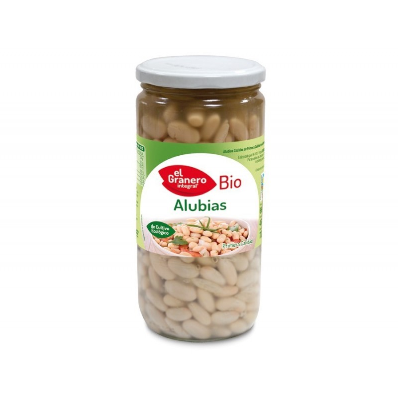 Alubias Blancas Cocidas Bio, 660 g ( EL GRANERO )