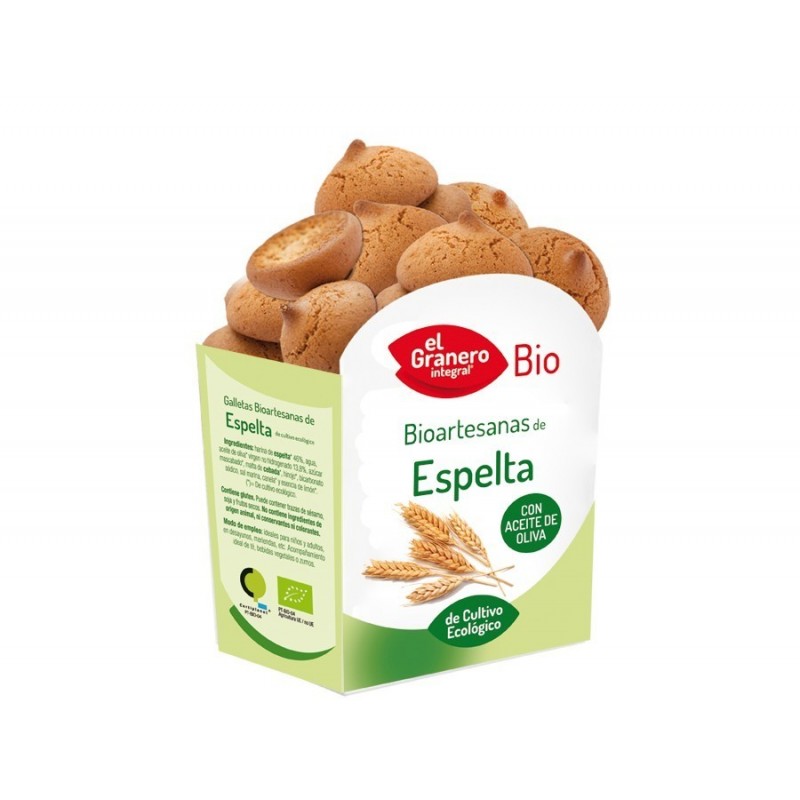 Galletas Artesanas de Espelta Bio, 220 g ( EL GRANERO )