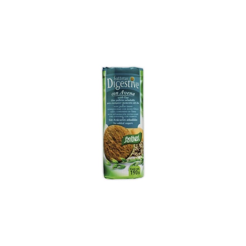 Galletas Digestive con avena sin azúcar · SANTIVERI