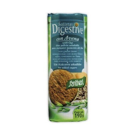 Galletas Digestive con avena sin azúcar · SANTIVERI