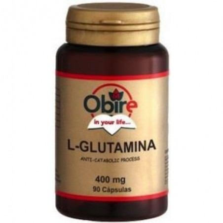 L-Glutamina · 400 mg · 90 cápsulas · Obire