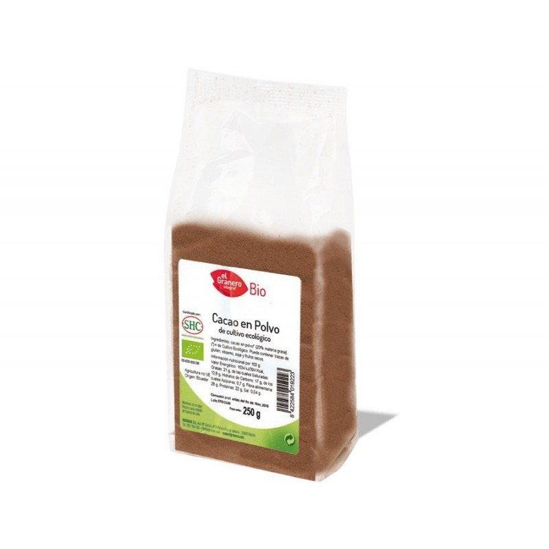 Cacao en Polvo  Bio, 250 g  ( EL GRANERO )