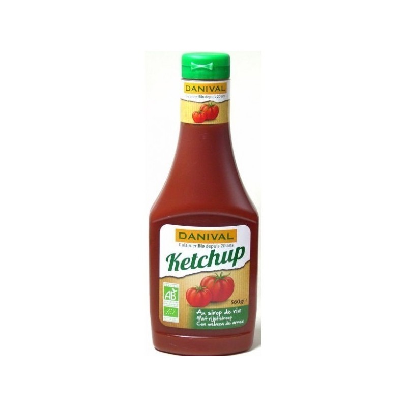 Ketchup con azúcar de caña ( Danival ) 560 g