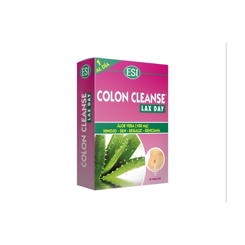 COLON CLEANSE LAX DAY · 30 TABLETAS · ESI