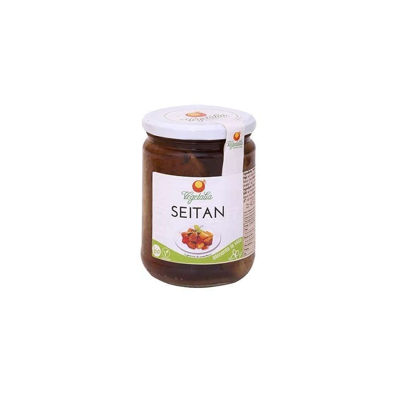 SEITAN BOTE VIDRIO ESTERILIZADO BIO · VEGETALIA · 250 gr