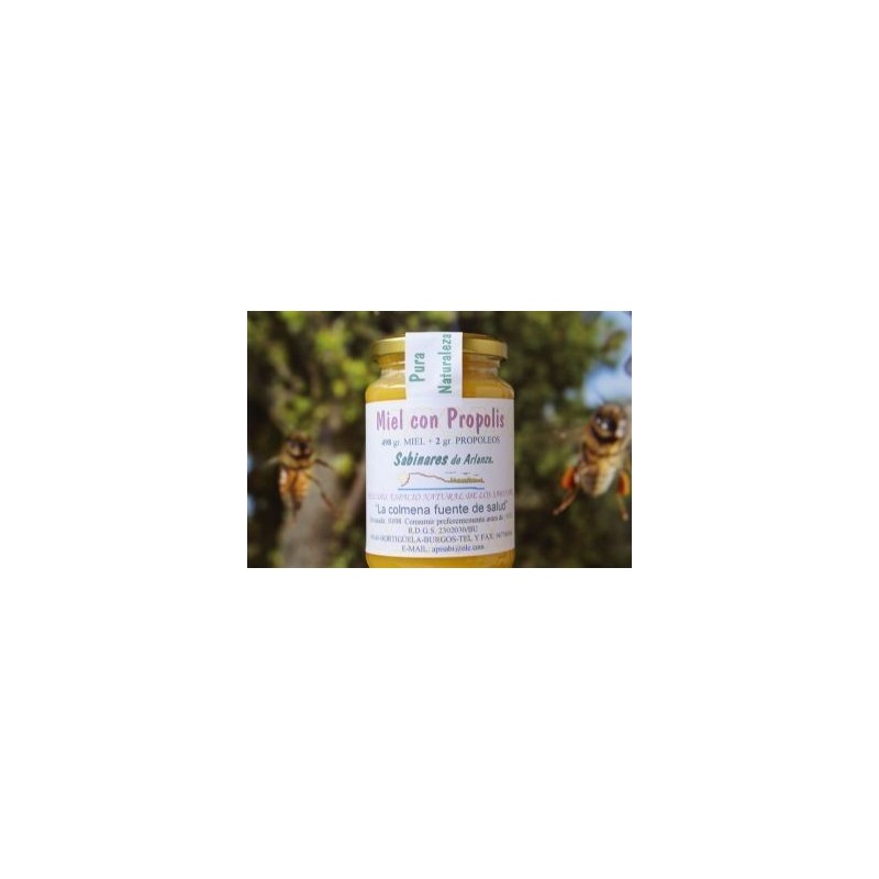 MIEL CON PROPOLIS · 498 gGRAMOS · SABINARES DE ARLANZA