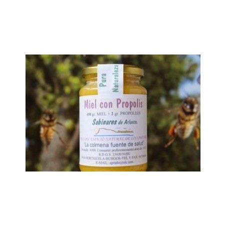 MIEL CON PROPOLIS · 498 gGRAMOS · SABINARES DE ARLANZA