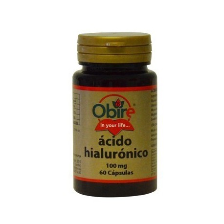 Acido Hialurónico - 100 mg + Vitamina C - 60 cap - Obire