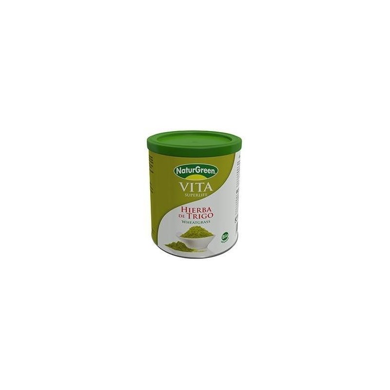 Hierba de Trigo en polvo (WheatGrass) Naturgreen, 200 g