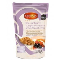 SEMILLAS DE LINO, GIRASOL, CALABAZA, SESAMO Y BAYAS GOJI ( LINWOODS )