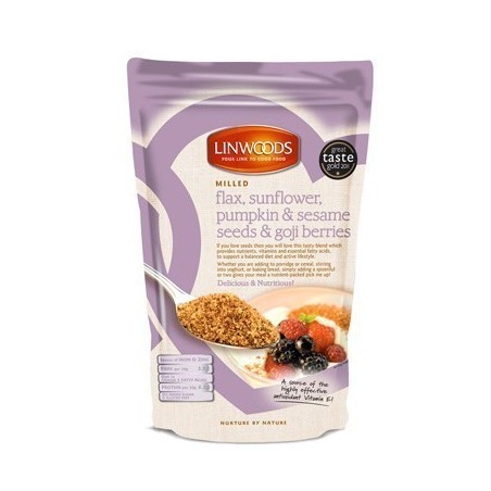 SEMILLAS DE LINO, GIRASOL, CALABAZA, SESAMO Y BAYAS GOJI · LINWOODS
