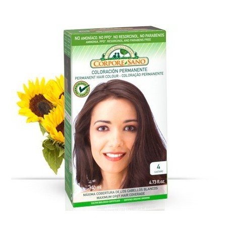 TINTE PERMANENTE CASTAÑO Nº 4 · CORPORE SANO