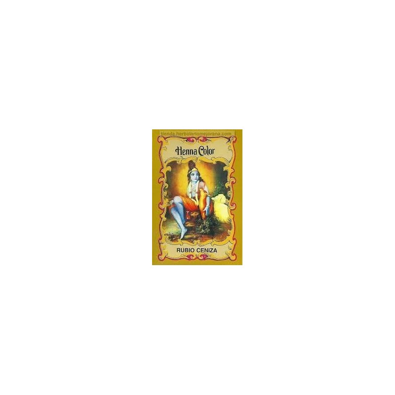 HENNA COLOR RUBIO CENIZA · 100 GRAMOS · Radhe Shyam
