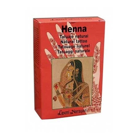 Henna natural para tatuajes, 40g. Radhe Shyam