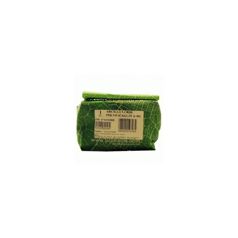 Arcilla verde polvo (Caolín A-40) 1Kg- Plameca