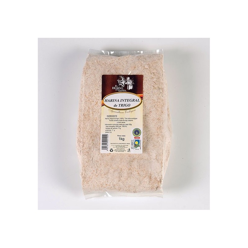 Harina integral de trigo · EL HORNO DE LEÑA