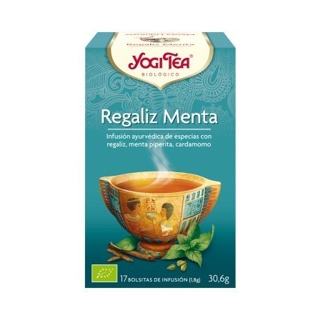TE REGALIZ MENTA BIOLOGICO ·17 BOLSITAS · YOGI TEA